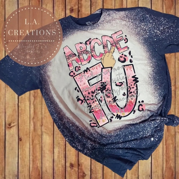 Dead inside but caffeinated - Bleached Tee S- 3x - Picture 1 of 1